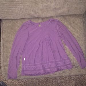 Purple flowy longsleeved shirt